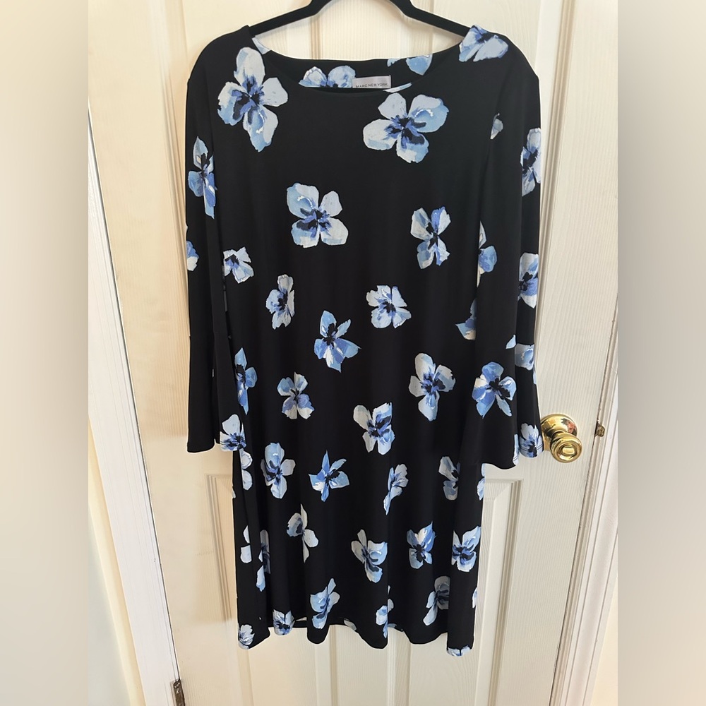Marc New York Blue Bell Sleeve Casual Dress